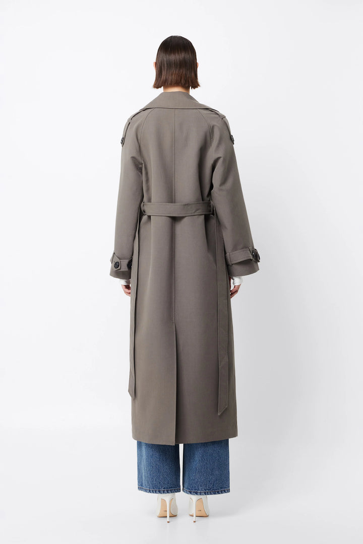 Mossman Frankling Trench Coat - Charcoal (Pre-Order) - Shop 9