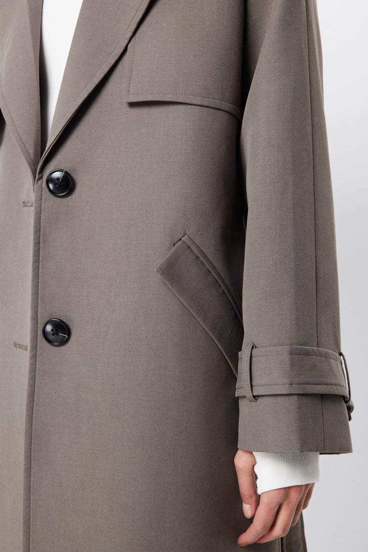 Mossman Frankling Trench Coat - Charcoal (Pre-Order) - Shop 9