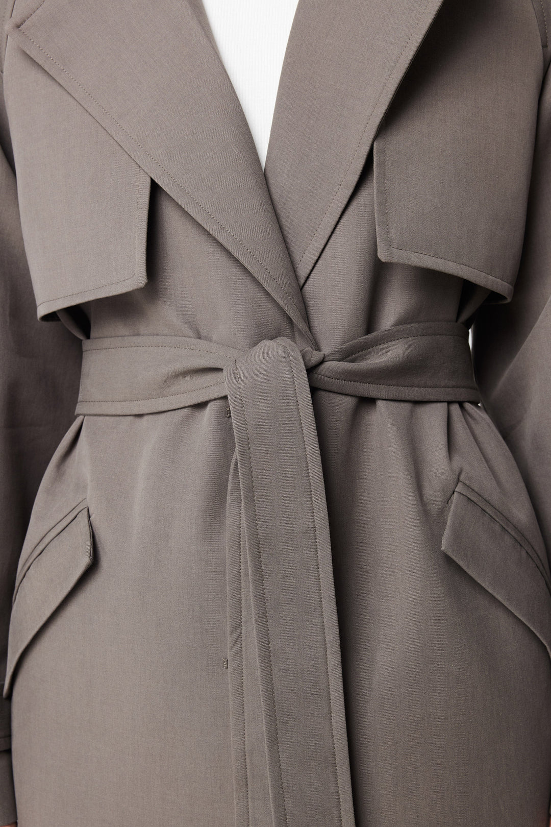 Mossman Frankling Trench Coat - Charcoal (Pre-Order) - Shop 9