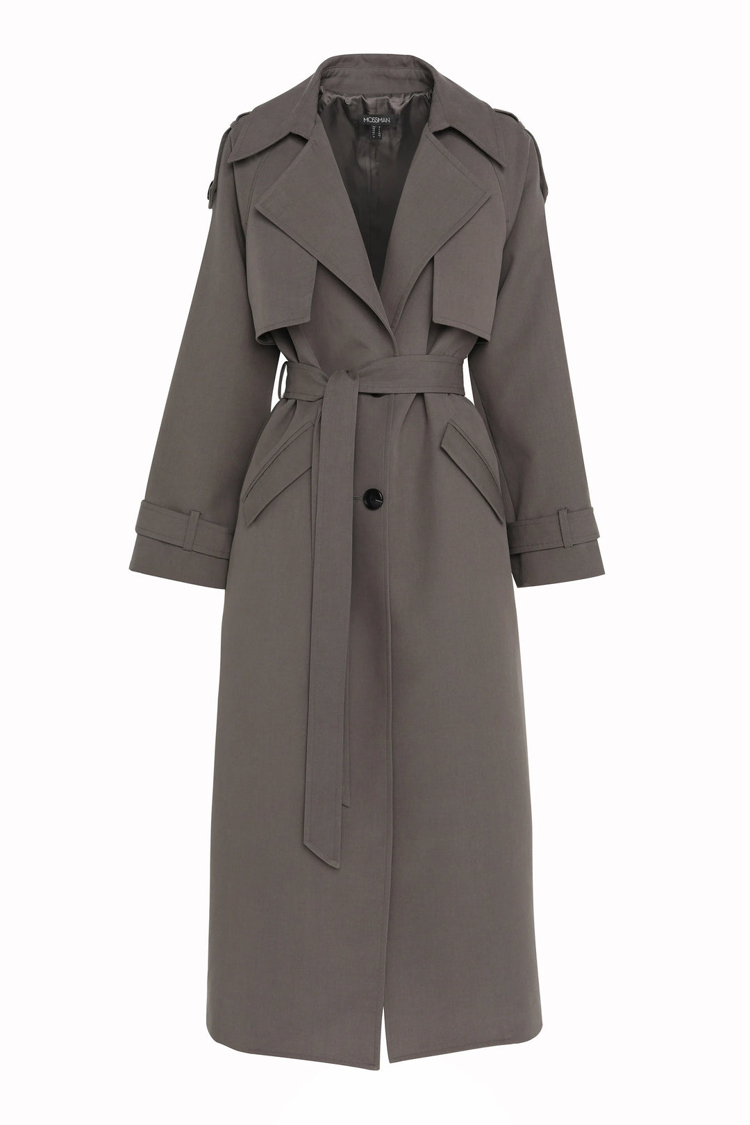Mossman Frankling Trench Coat - Charcoal (Pre-Order) - Shop 9
