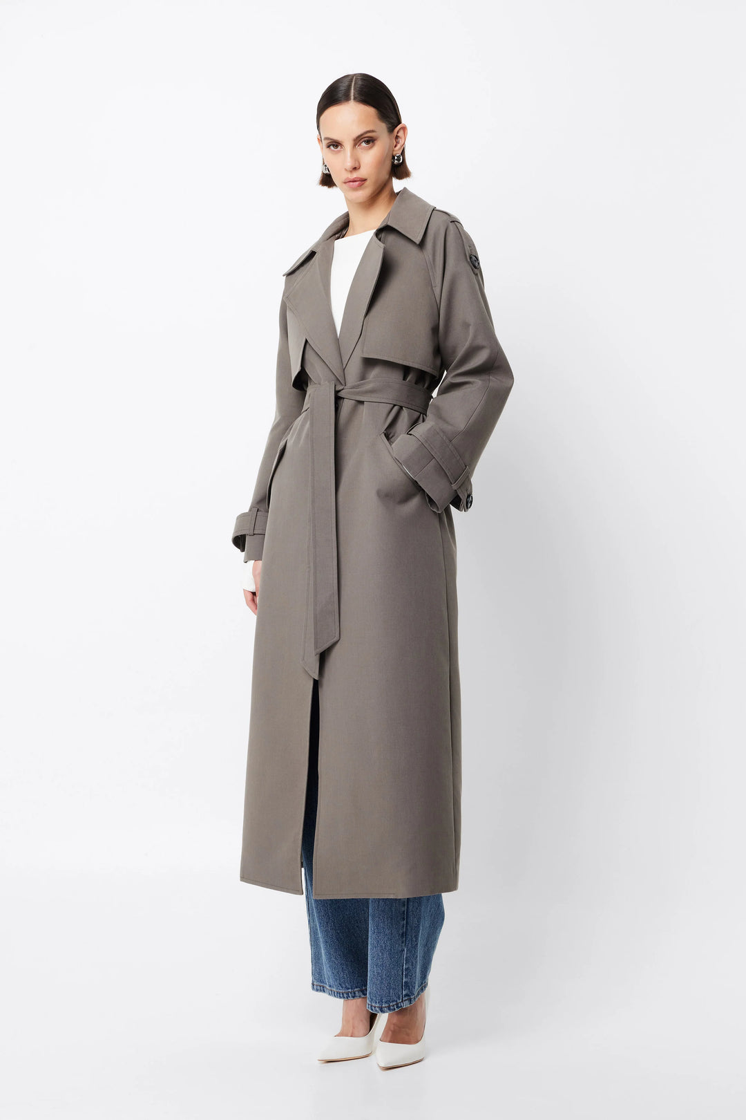 Mossman Frankling Trench Coat - Charcoal (Pre-Order) - Shop 9