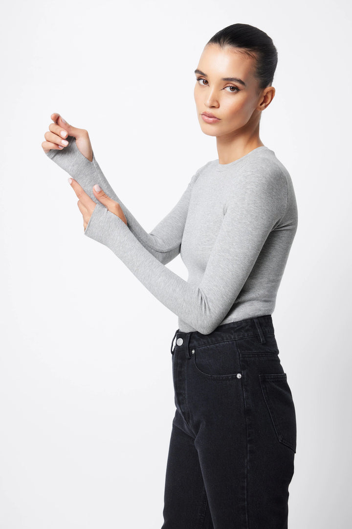 Mossman The Brooklyn Top - Grey Marle ( Pre-Order) - Shop 9
