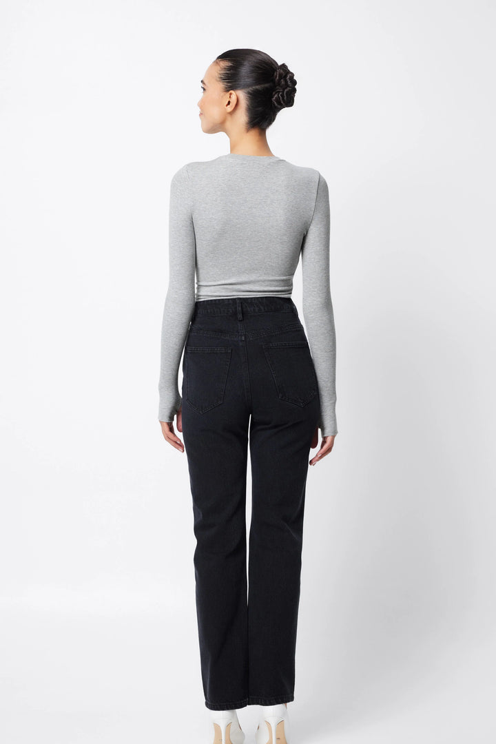 Mossman The Brooklyn Top - Grey Marle ( Pre-Order) - Shop 9
