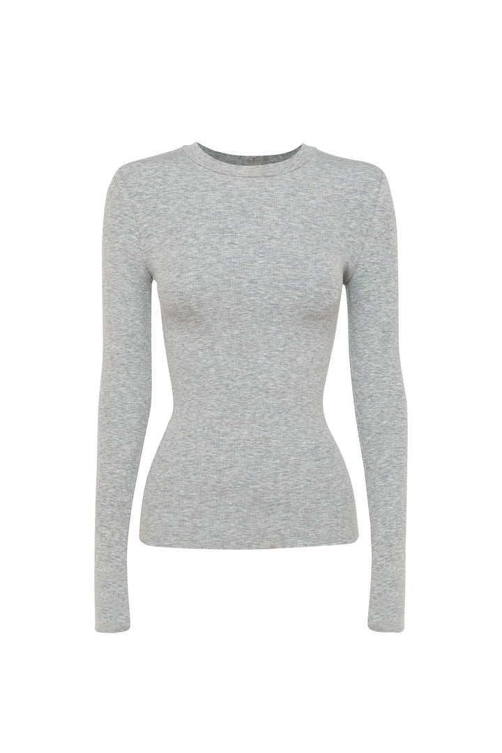 Mossman The Brooklyn Top - Grey Marle ( Pre-Order) - Shop 9
