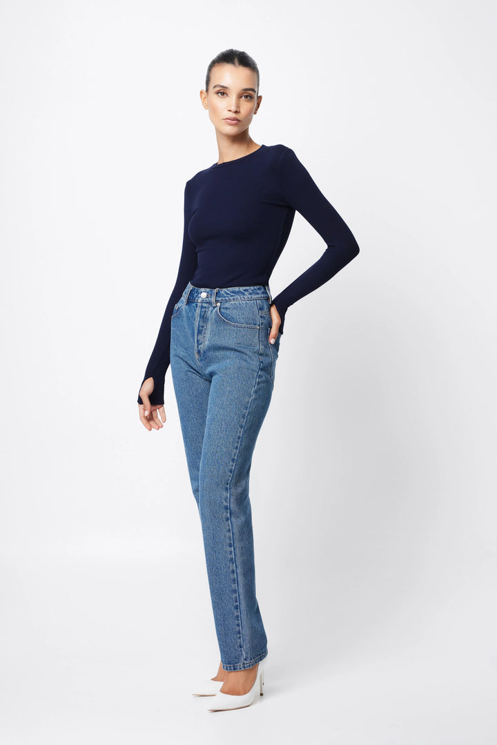 Mossman The Brooklyn Top - Navy - Shop 9