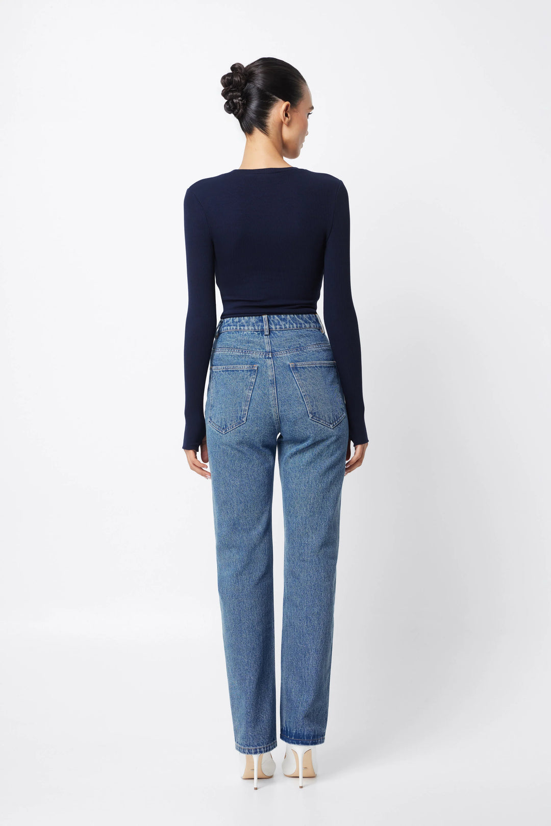 Mossman The Brooklyn Top - Navy - Shop 9