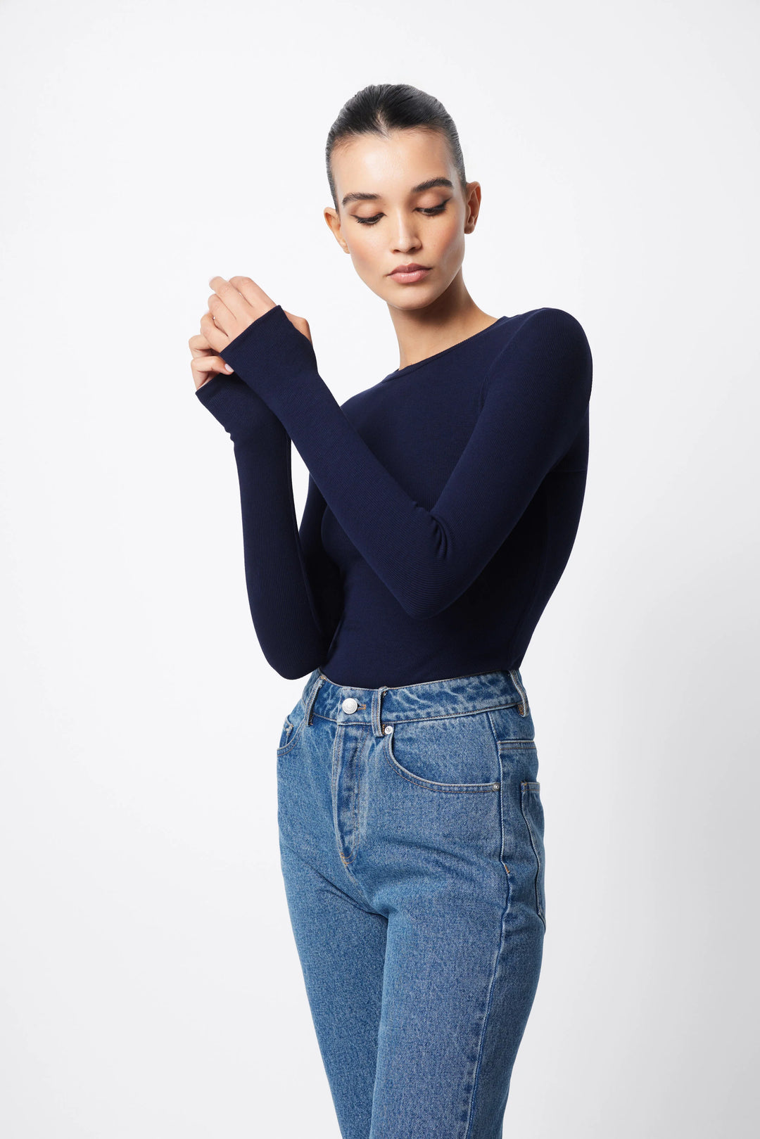 Mossman The Brooklyn Top - Navy - Shop 9