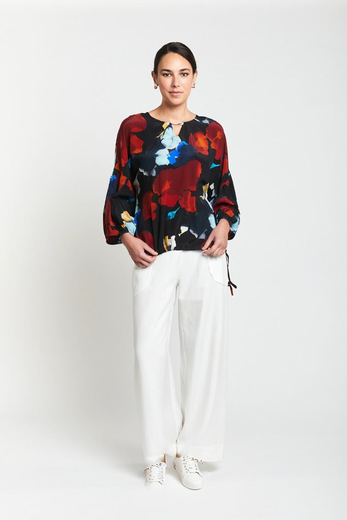 Obi Soprano Relaxed Palazzo Pants - White - Shop 9