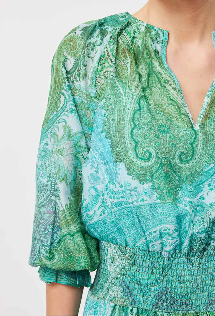 OnceWas Discovery Cotton Silk Dress - Shop 9