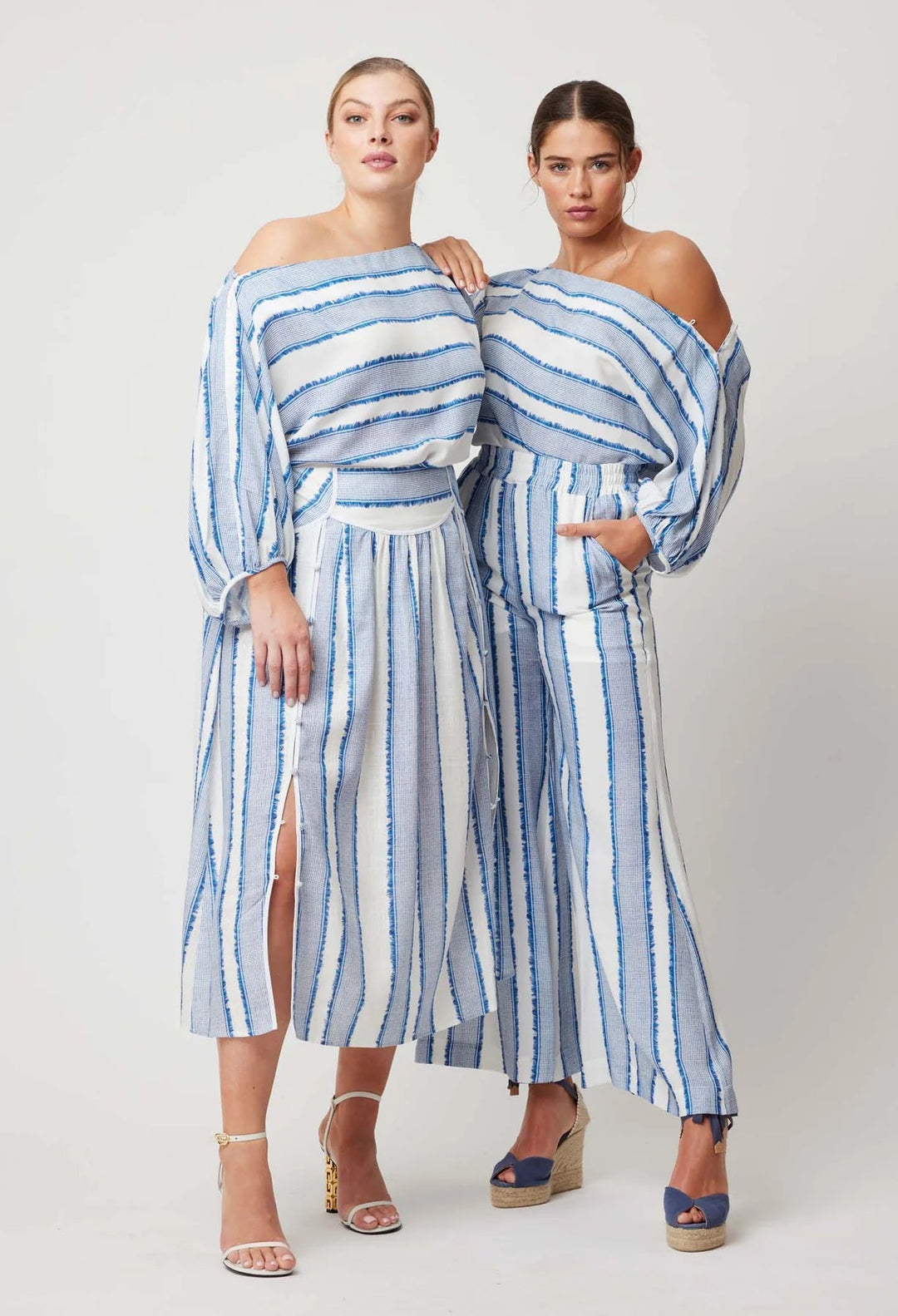 OnceWas Positano Viscose Top In Sorrento Stripe - Shop 9