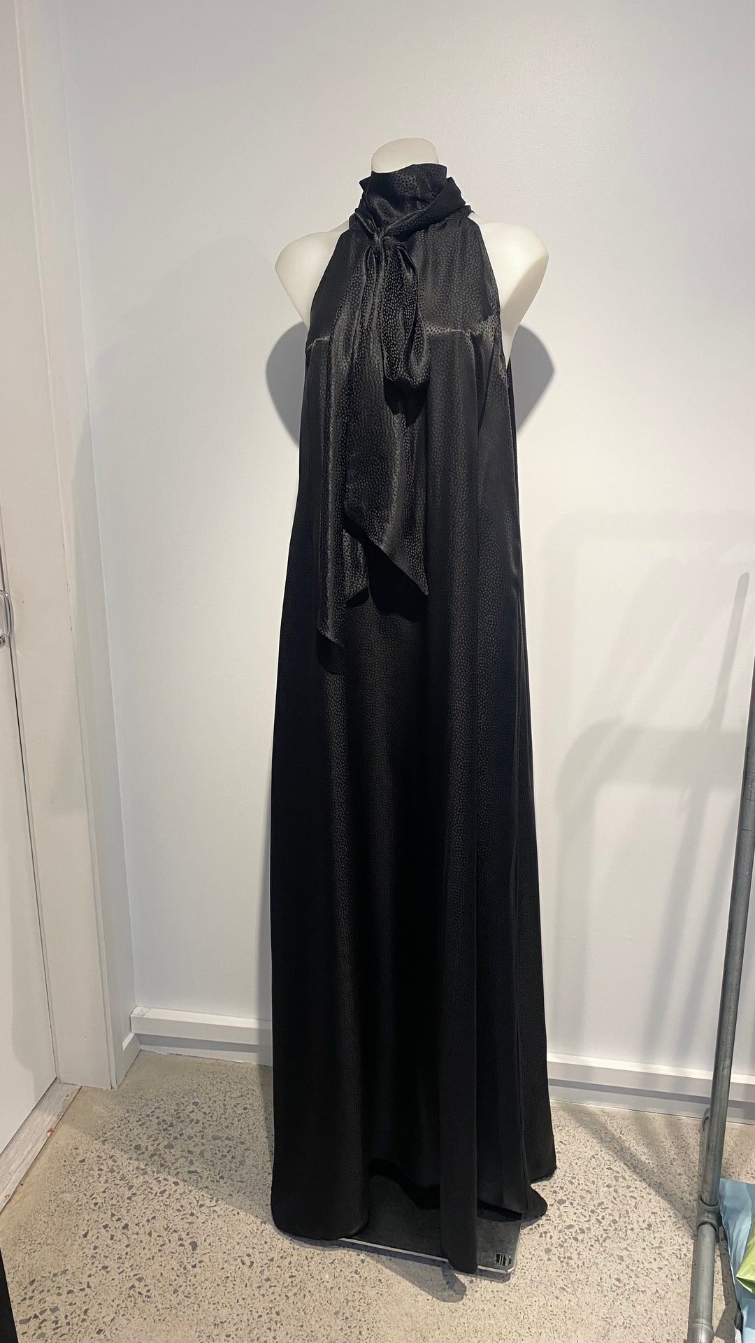 Pearl Halterneck Dress - Black - Shop 9
