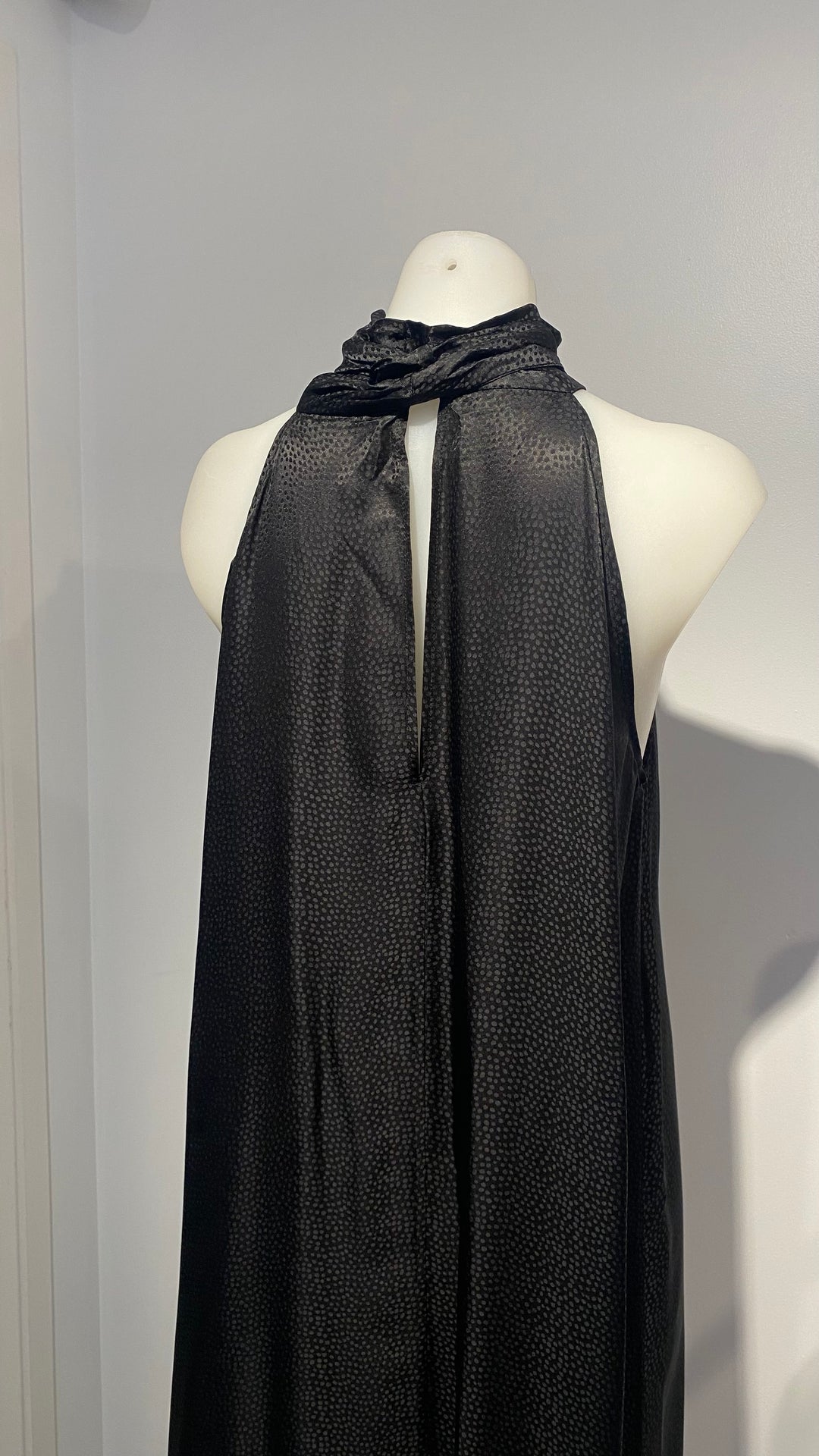 Pearl Halterneck Dress - Black - Shop 9