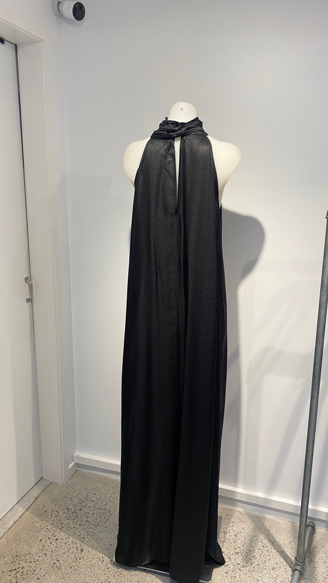 Pearl Halterneck Dress - Black - Shop 9