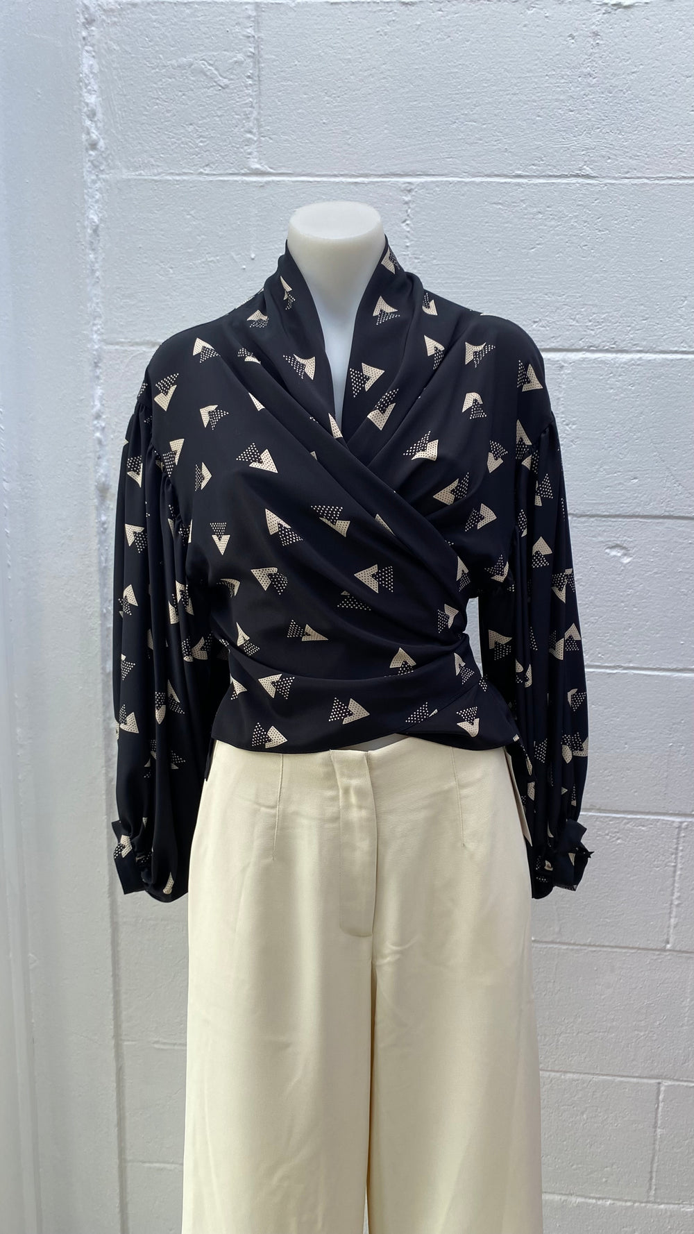 Pearl Romeo Wrap Top - Vulcan - Shop 9