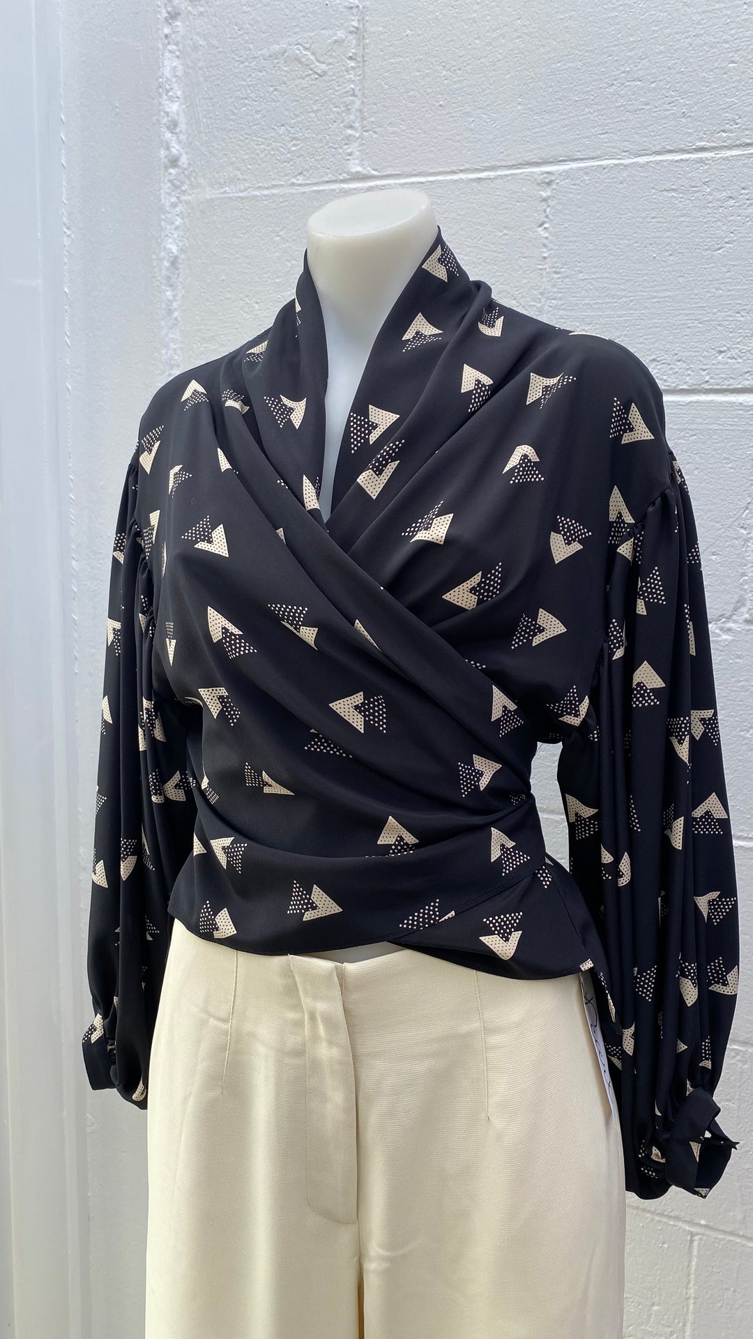 Pearl Romeo Wrap Top - Vulcan - Shop 9