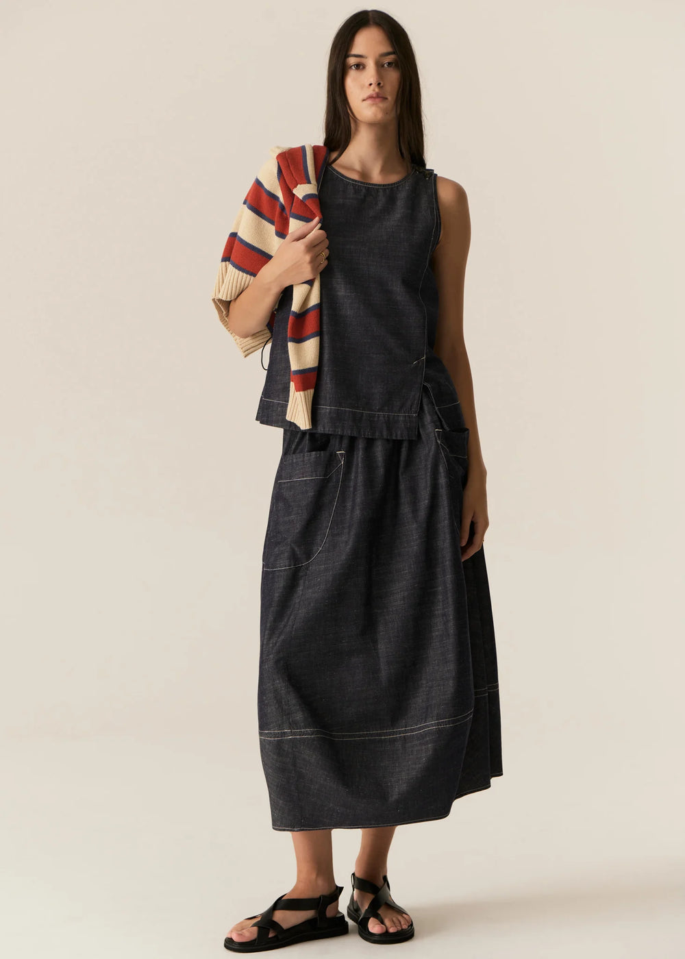 Pol Avrid Skirt - Chambray - Shop 9