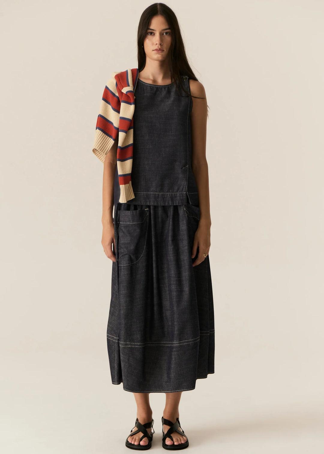 Pol Avrid Skirt - Chambray - Shop 9