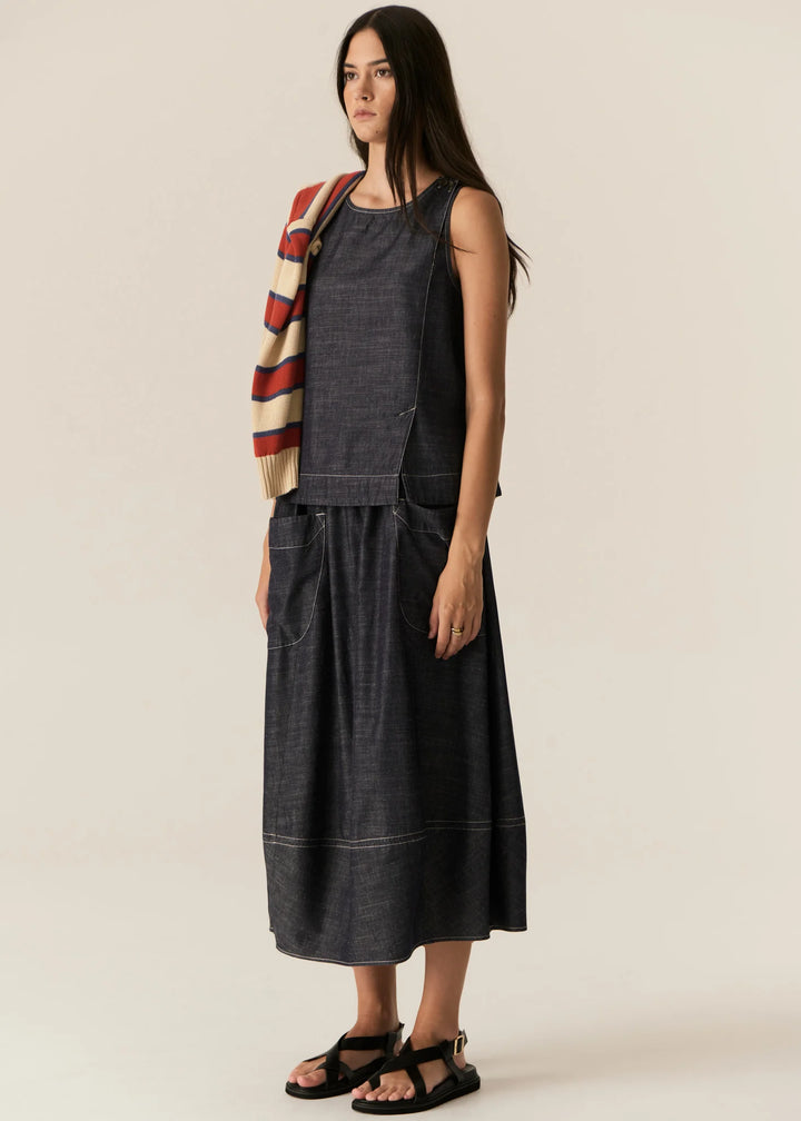Pol Avrid Skirt - Chambray - Shop 9
