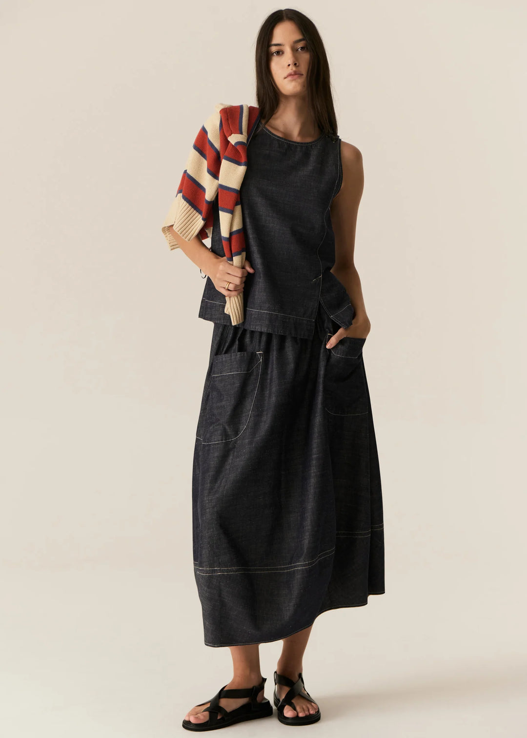 Pol Avrid Skirt - Chambray - Shop 9