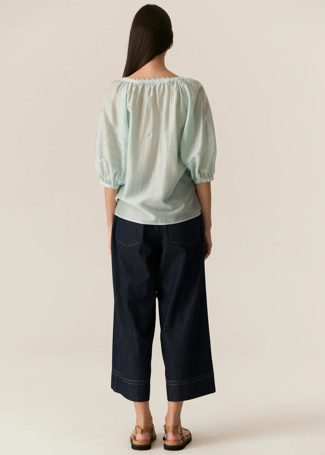 Pol Carsen Crop Pant - Dark Wash - Shop 9