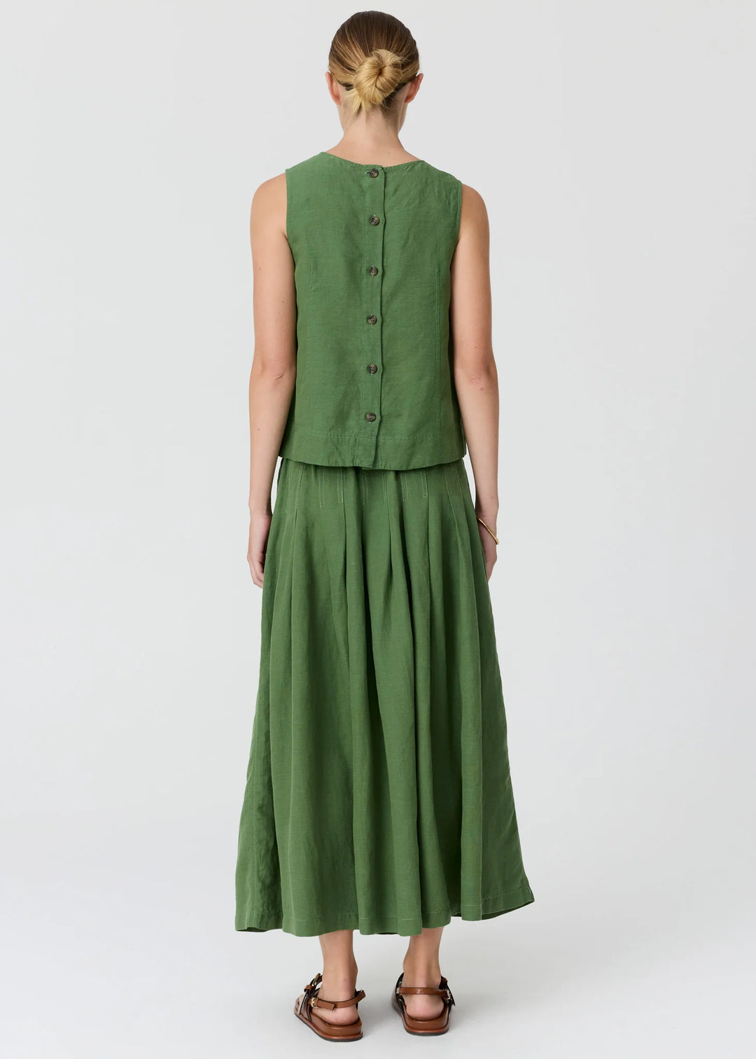 Pol Frankie Pleat Skirt - Fern - Shop 9