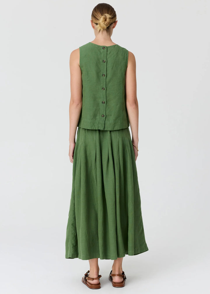 Pol Frankie Pleat Skirt - Fern - Shop 9