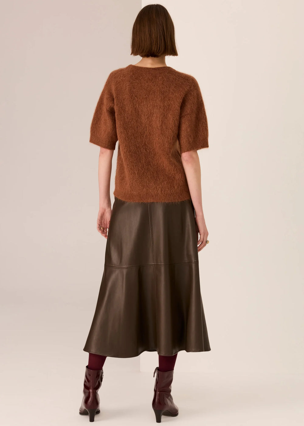 Pol Haviland Beaded Knit Tee - Toffee - Shop 9