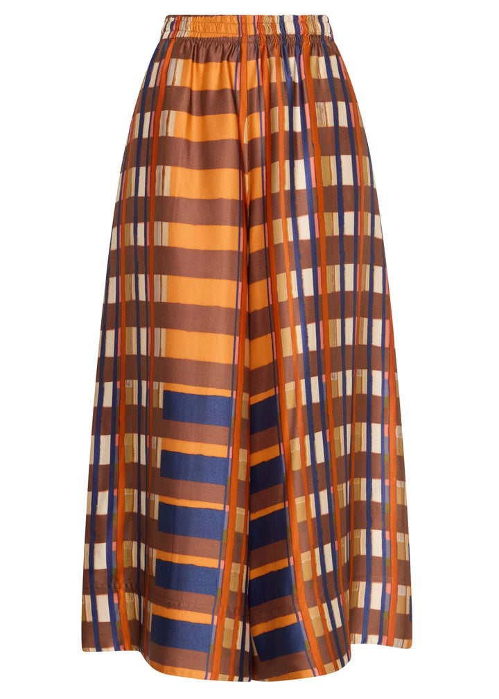 Pol Lattice Pant - Amber Check