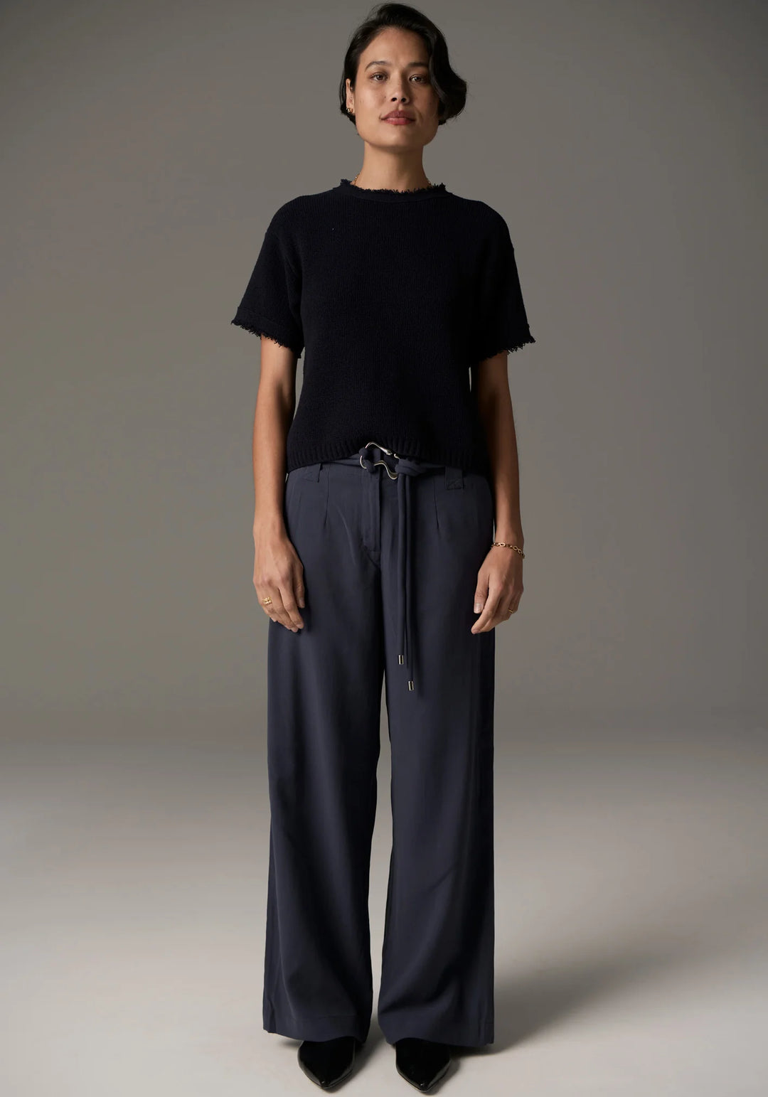 Pol Nara Fringe Tee - Ink - Shop 9