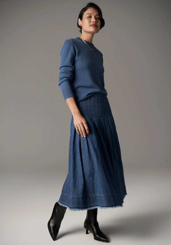 Pol Reece Denim Skirt - Blue Wash - Shop 9