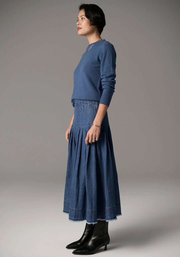 Pol Reece Denim Skirt - Blue Wash - Shop 9