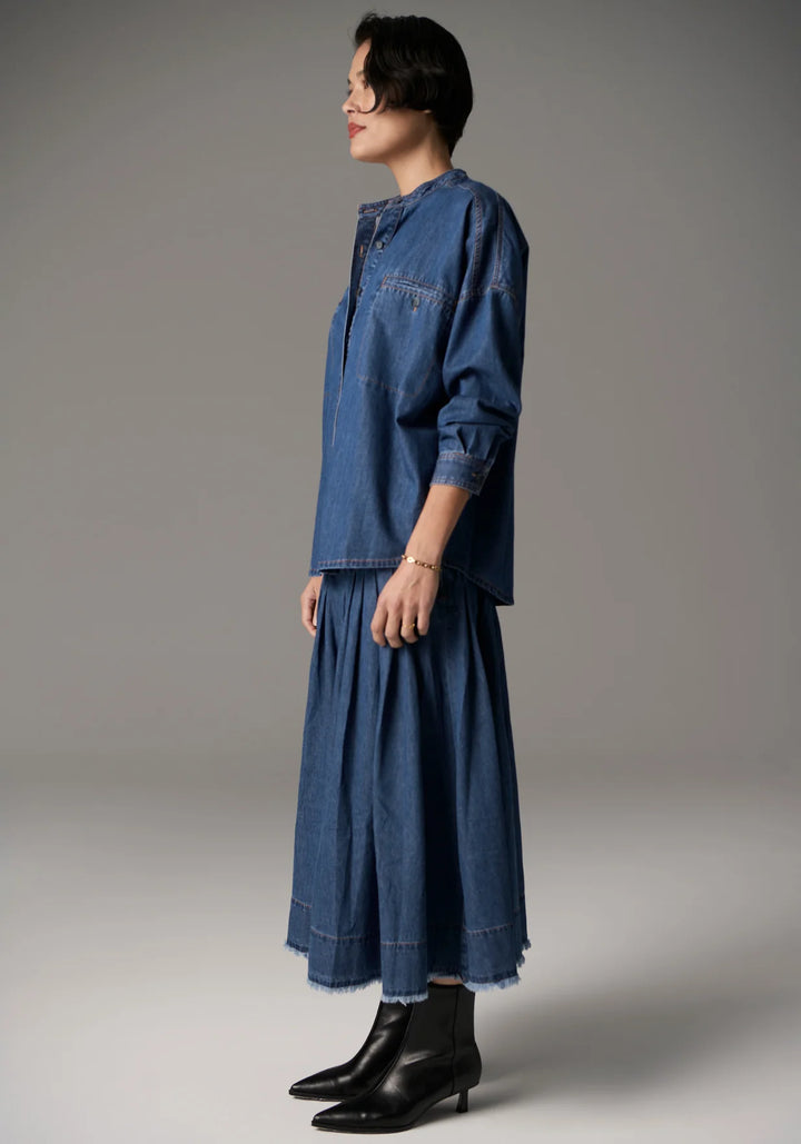 Pol Reece Shirt Denim - Blue Wash - Shop 9