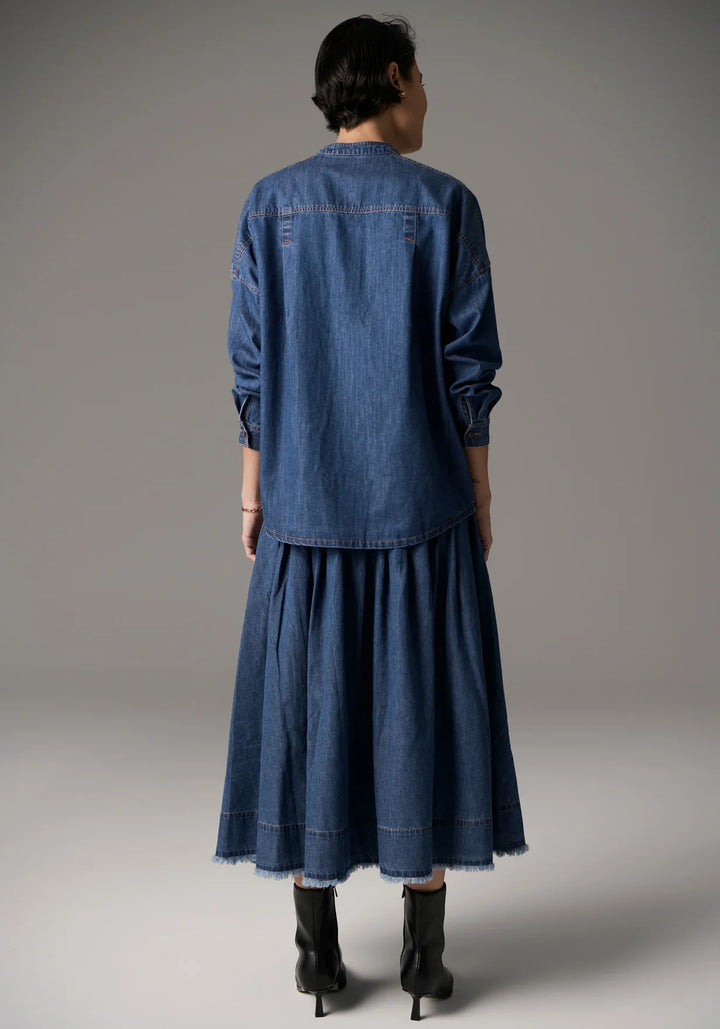 Pol Reece Shirt Denim - Blue Wash - Shop 9