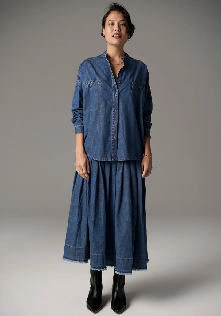 Pol Reece Shirt Denim - Blue Wash - Shop 9