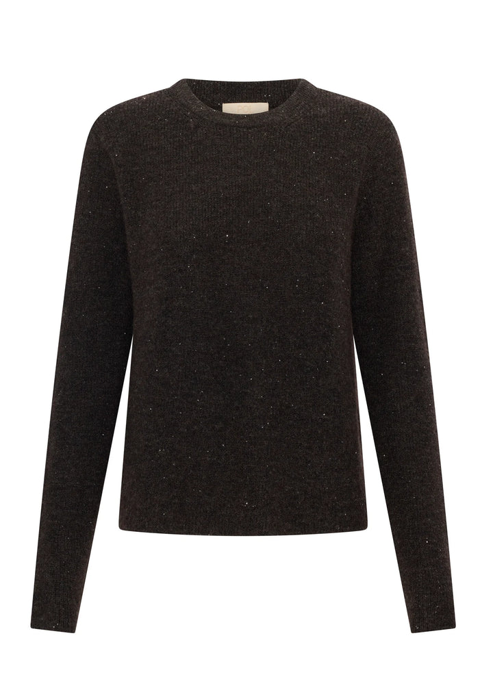 Pol Zane Knit Bay Sequin - Choc - Shop 9