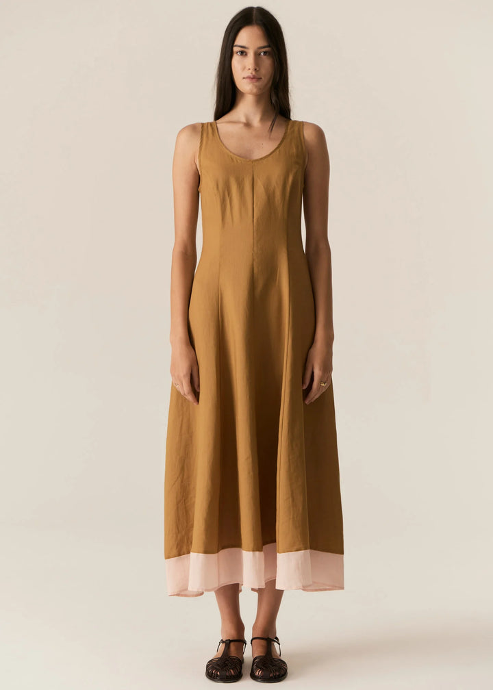 Pol Speck Dress - Ginger/Pink