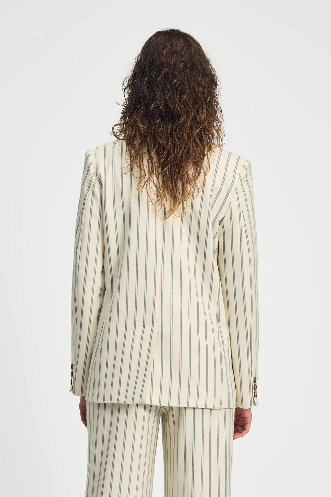 Pom Amsterdam Blazer - Striped Cream - Shop 9