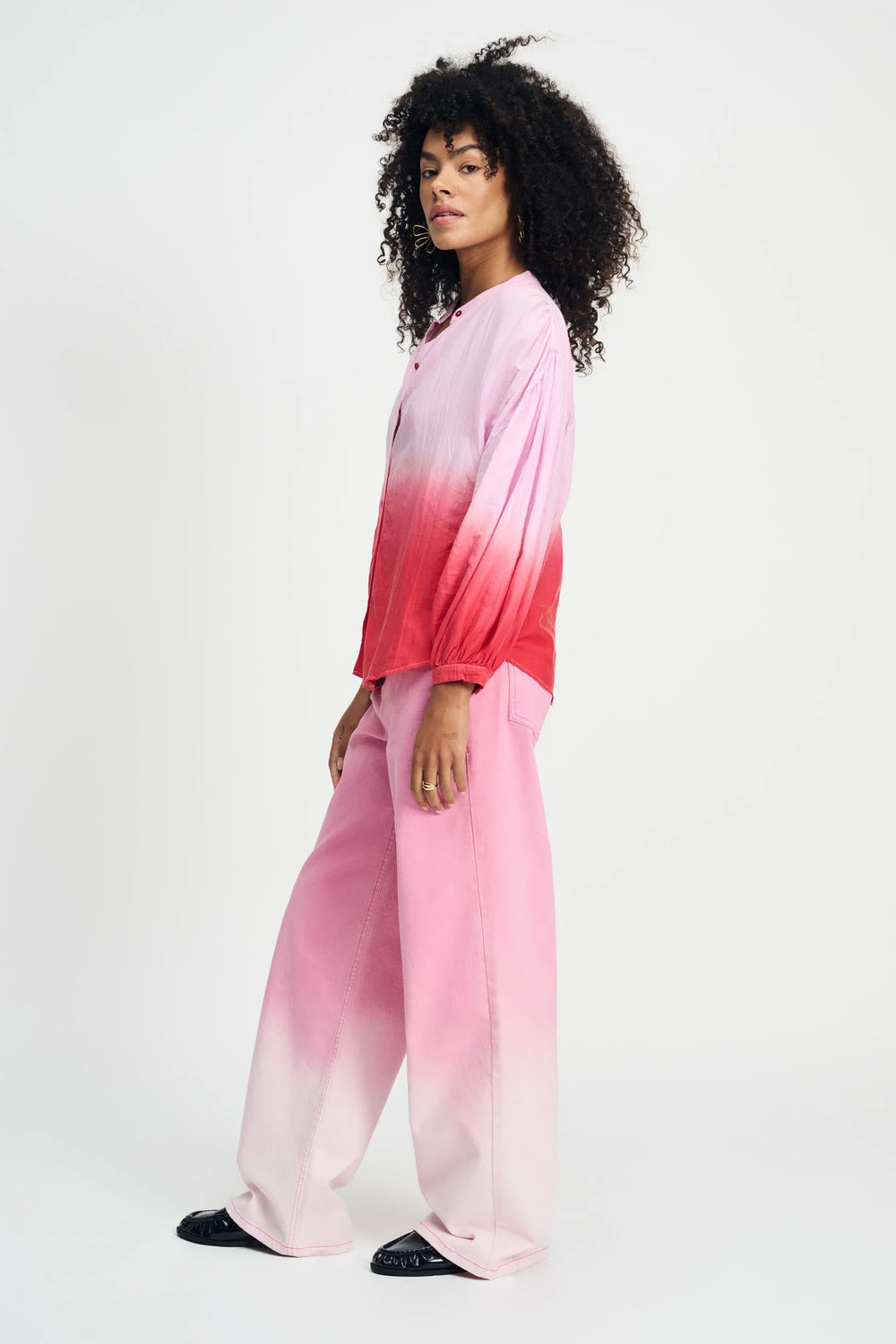 Pom Amsterdam Blouse - Faded Scarlet Red - Shop 9