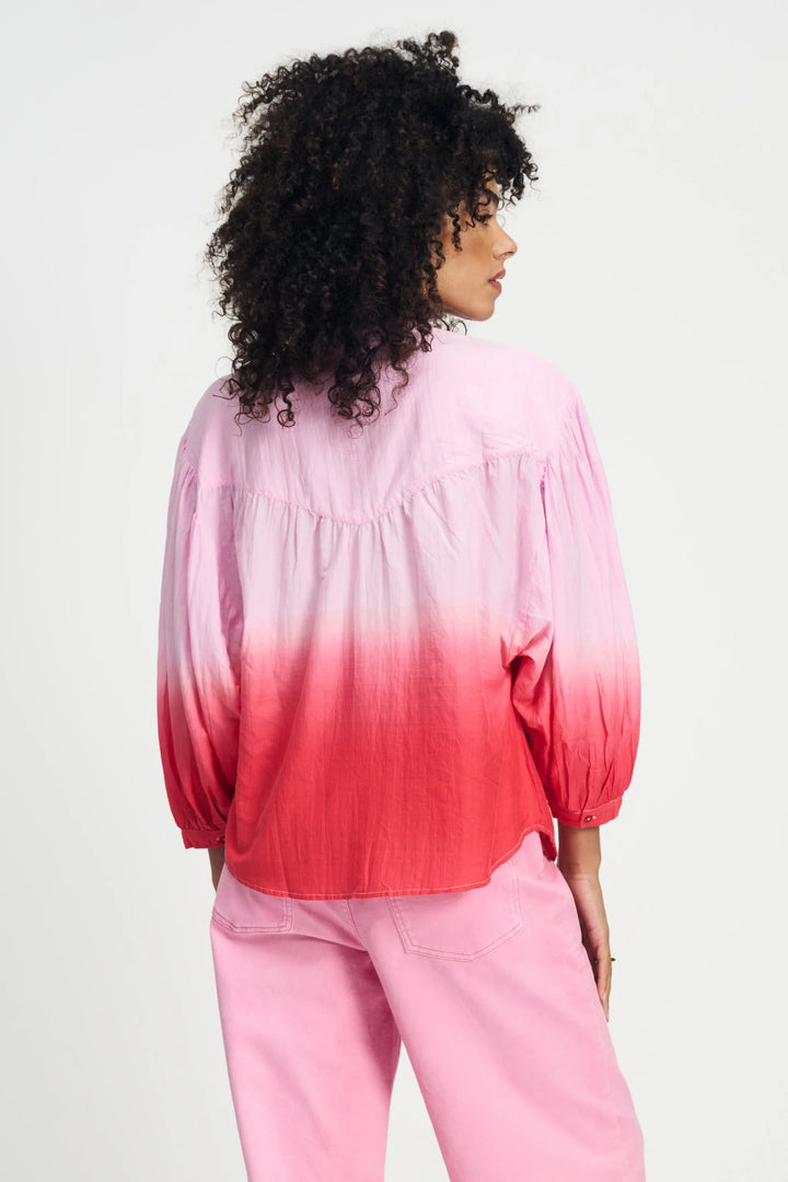 Pom Amsterdam Blouse - Faded Scarlet Red - Shop 9