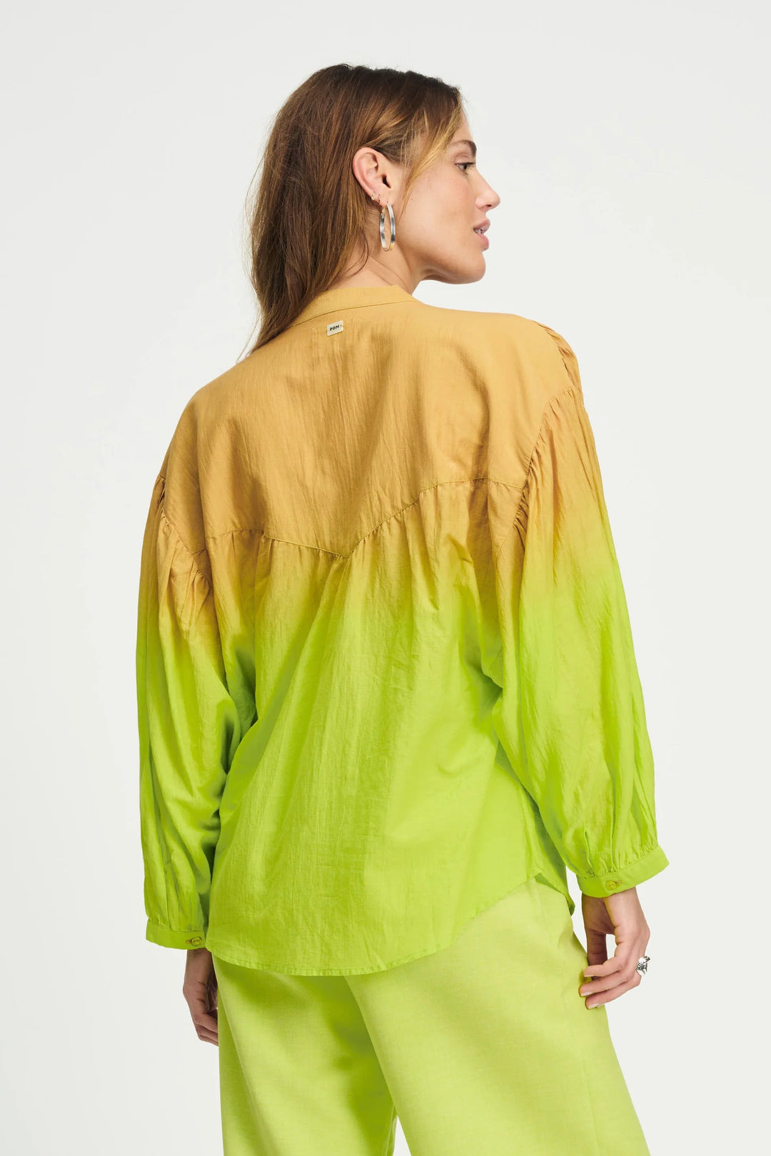 Pom Amsterdam Blouse - Faded Summer Lime - Shop 9