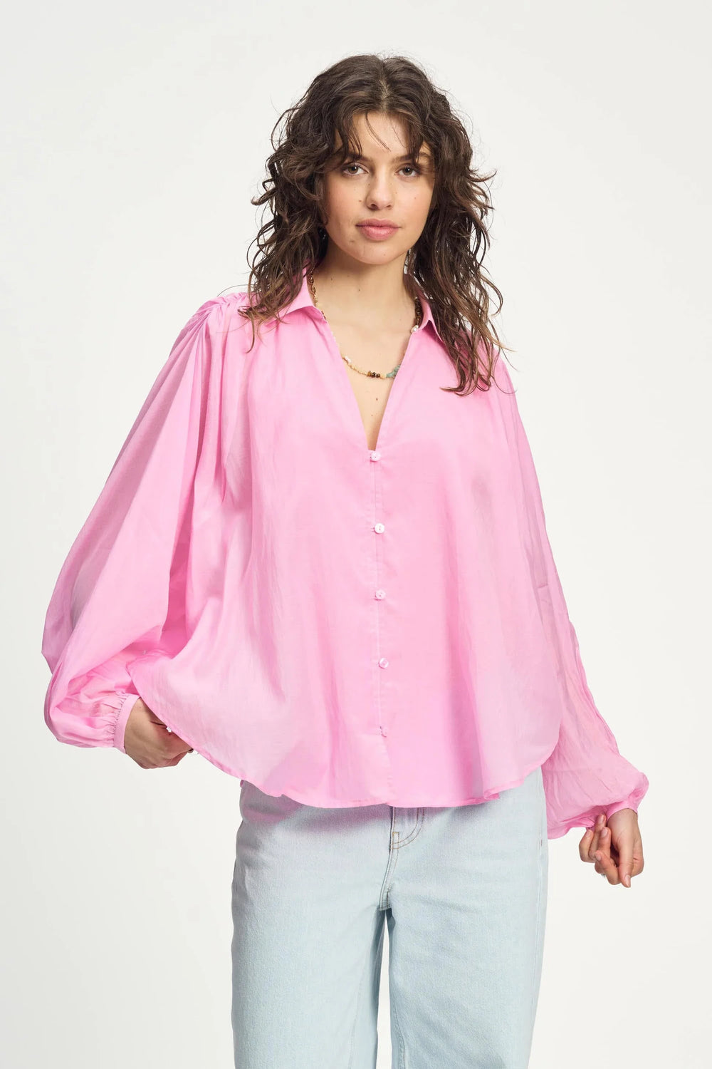 Pom Amsterdam Blouse Lena - Rose Pink - Shop 9