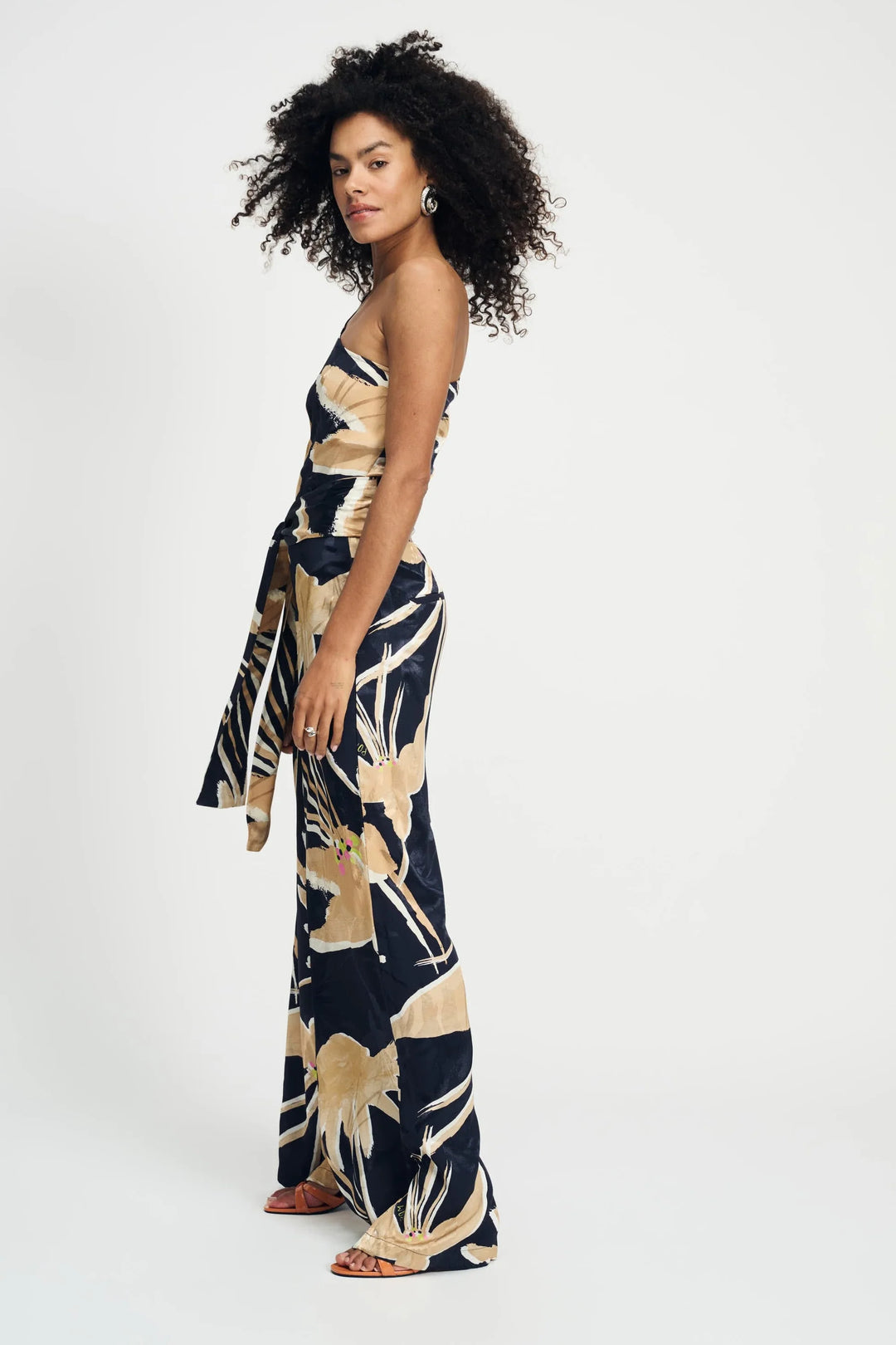Pom Amsterdam Jumpsuit One Shoulder - Artisan Sand - Shop 9