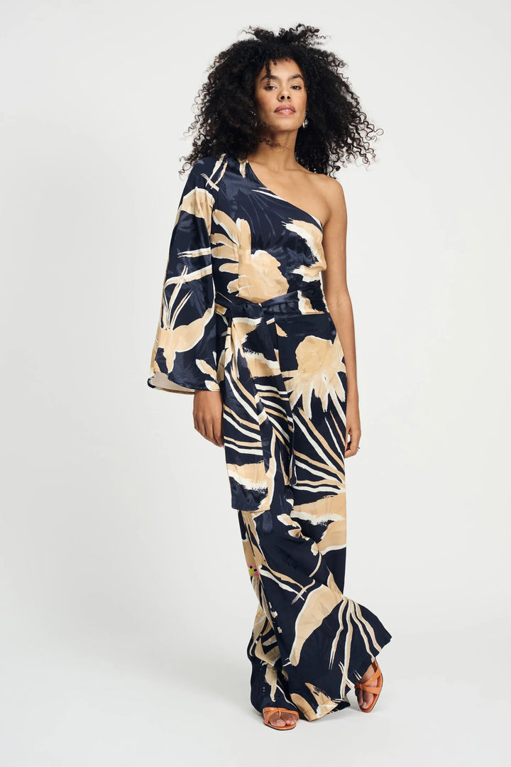 Pom Amsterdam Jumpsuit One Shoulder - Artisan Sand - Shop 9