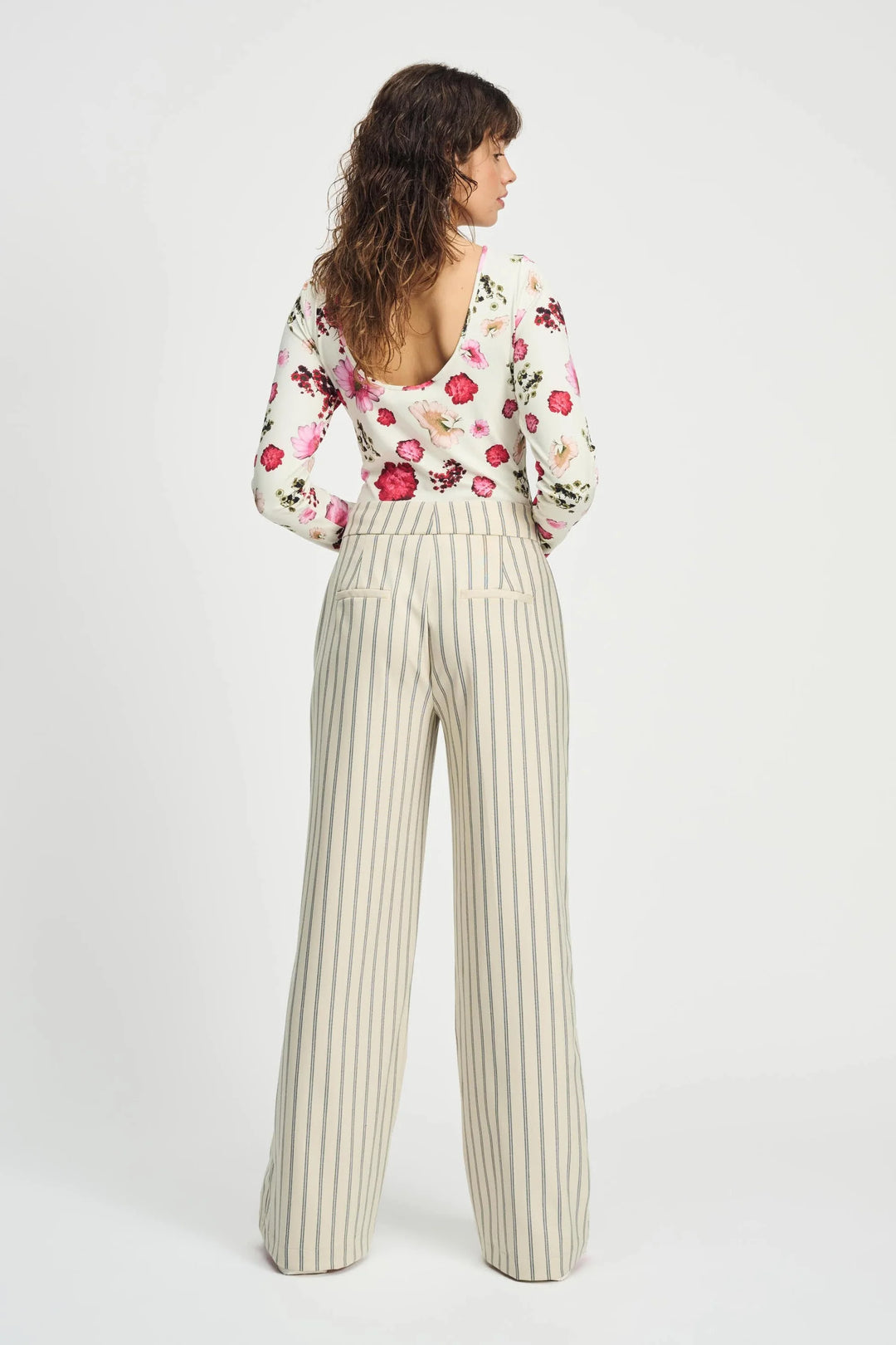 Pom Amsterdam Pants - Striped Cream - Shop 9