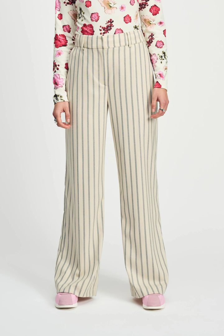 Pom Amsterdam Pants - Striped Cream - Shop 9