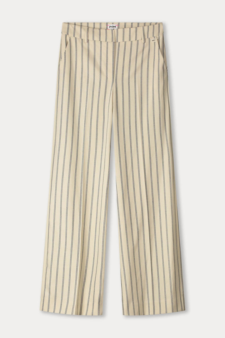Pom Amsterdam Pants - Striped Cream - Shop 9
