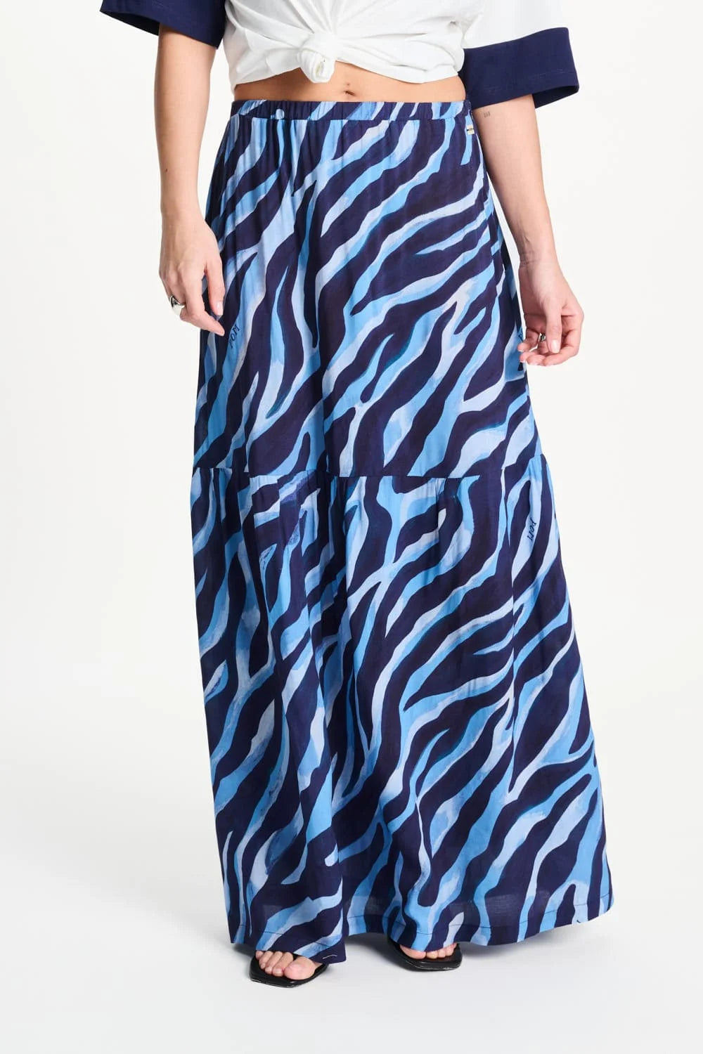 Pom Amsterdam Skirt - Animal Blue - Shop 9