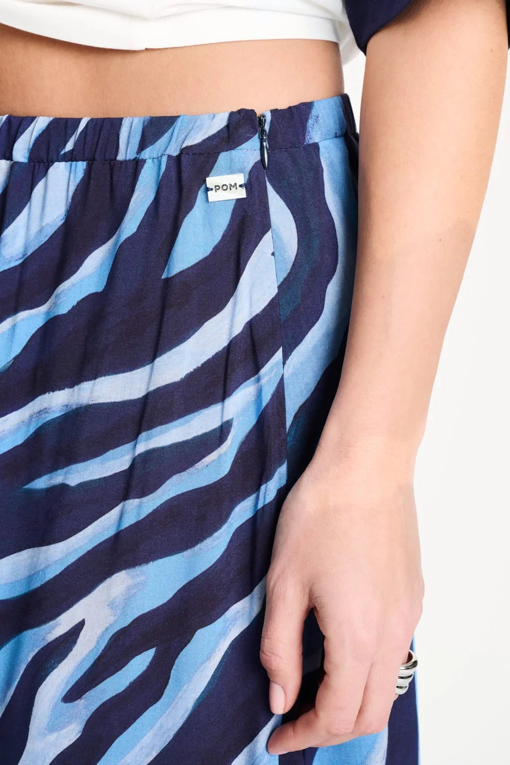 Pom Amsterdam Skirt - Animal Blue - Shop 9