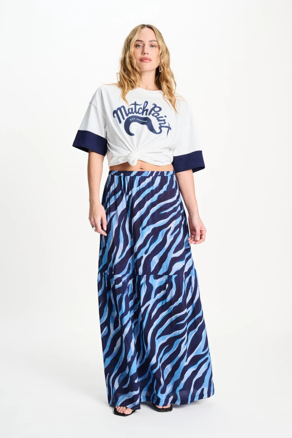 Pom Amsterdam Skirt - Animal Blue - Shop 9