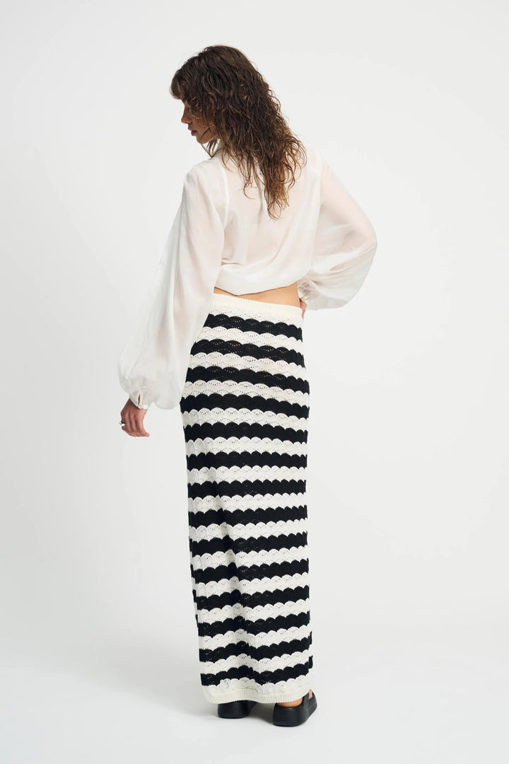 Pom Amsterdam Skirt Crochet - Black + White - Shop 9